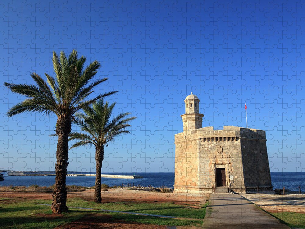 Tranquility Puzzle featuring the photograph Spain, Menorca, Ciutadella, Sant by Michele Falzone