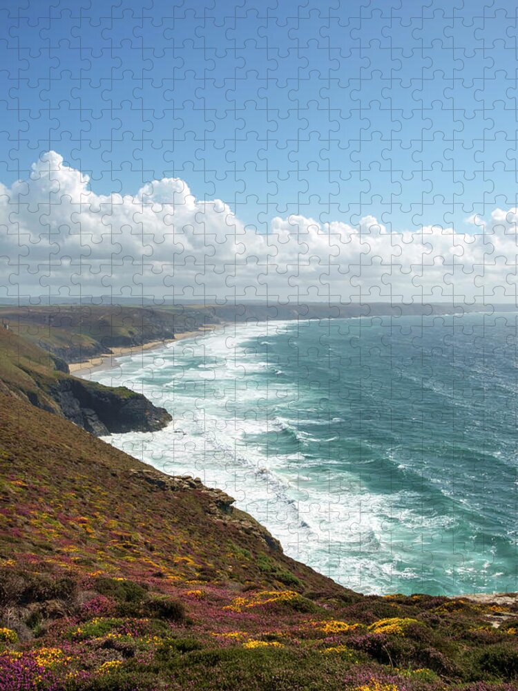 Britain Jigsaw Puzzle featuring the photograph St Agnes Heritage Coast by Seeables Visual Arts