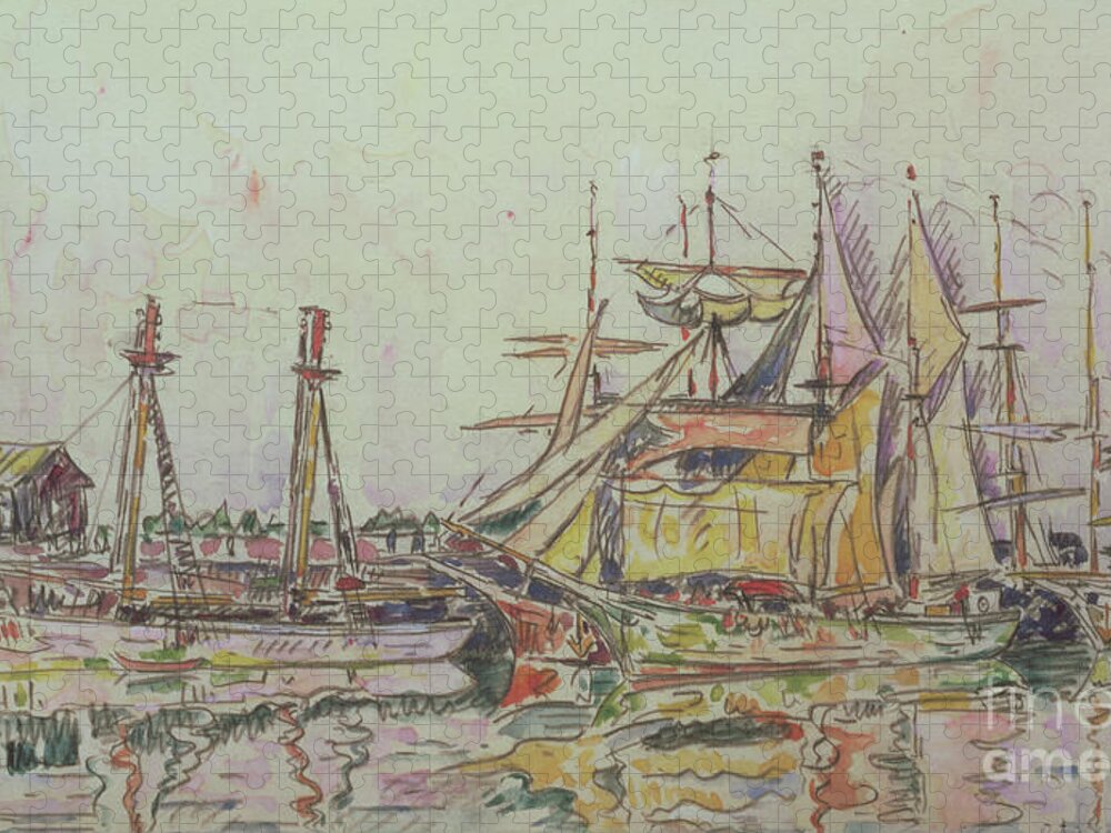Signac Paul (1848-1903) Jigsaw Puzzle featuring the painting St. Malo, 1927 by Paul Signac
