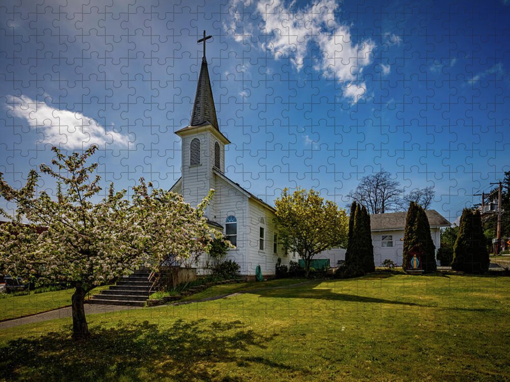 St Paul Jigsaw Puzzle featuring the photograph St. Paul's Catholic Church 2 by Mike Penney