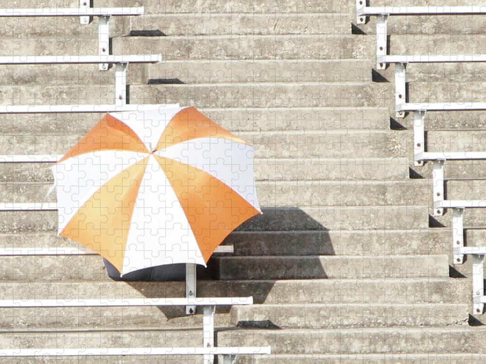 Tranquility Jigsaw Puzzle featuring the photograph Stadium Umbrella by Scott Moore Limelight Imaging