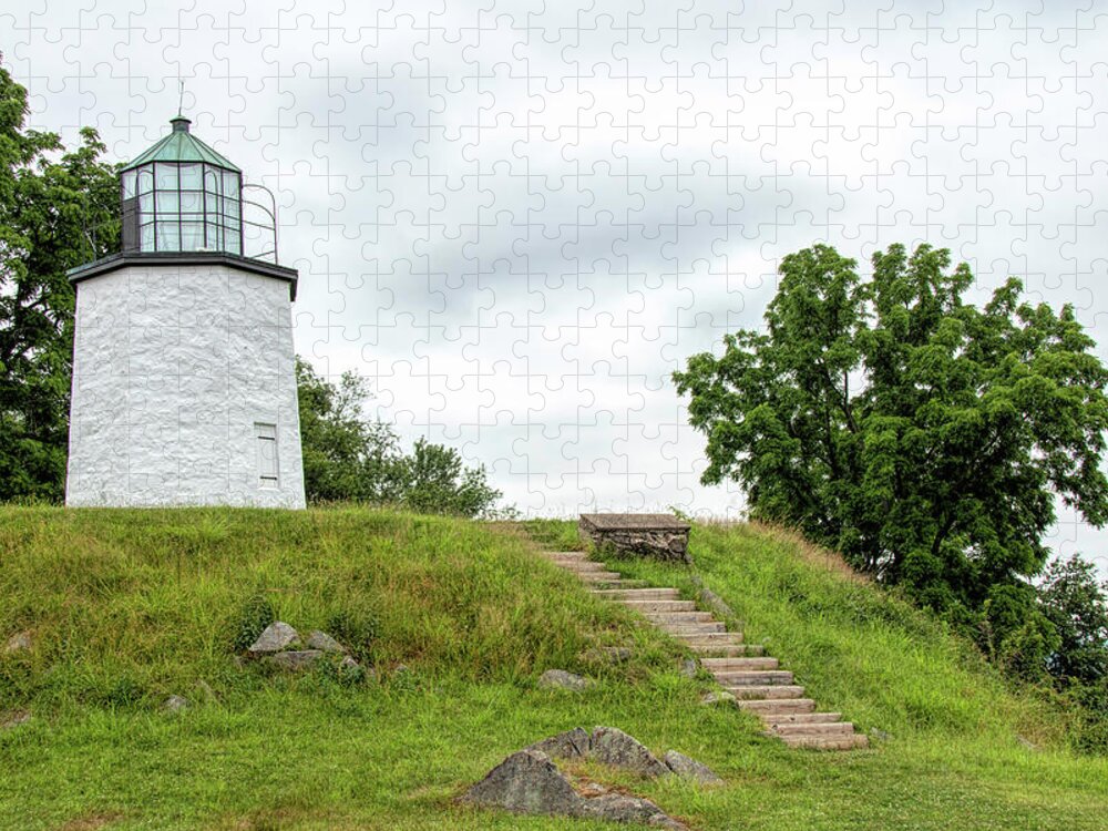 Stony Point Lighthouse Jigsaw Puzzle featuring the photograph Stony Point Lighthouse by Kristia Adams