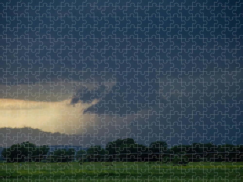 Nebraskasc Jigsaw Puzzle featuring the photograph Storm Chasing West South Central Nebraska 010 by Dale Kaminski