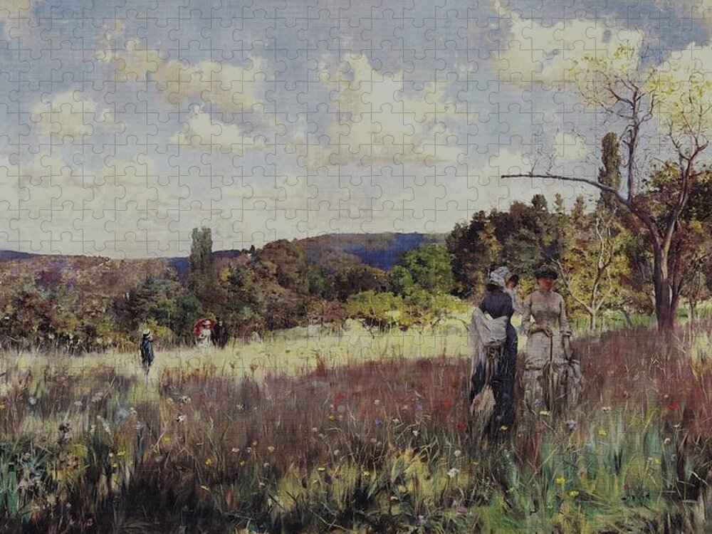 Stewart Jigsaw Puzzle featuring the painting Summer by Reynold Jay