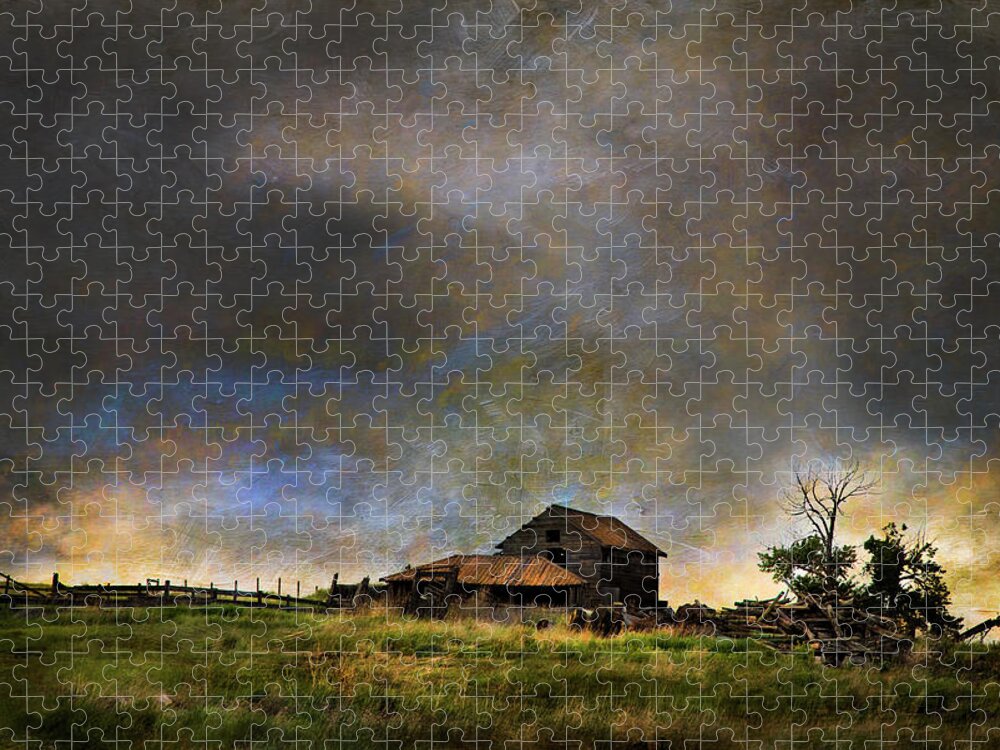 Farm Jigsaw Puzzle featuring the photograph Summer Storm by Theresa Tahara