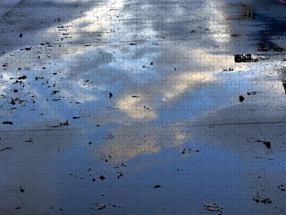 Sunset Jigsaw Puzzle featuring the photograph Sundown Reflections by Richard Thomas