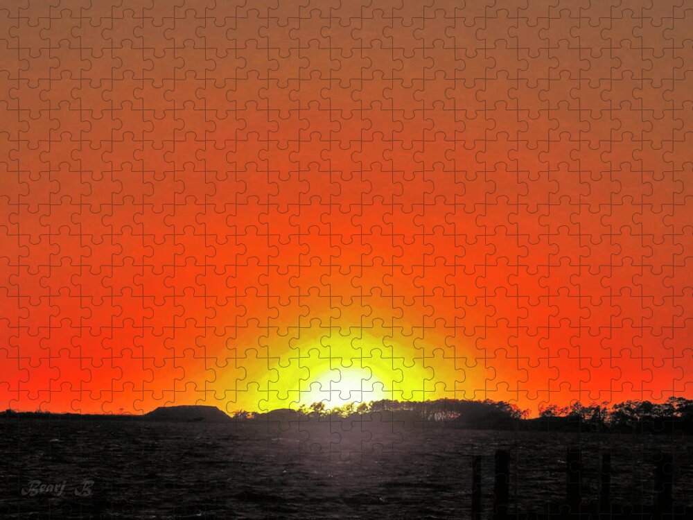 Sunset Jigsaw Puzzle featuring the photograph Sunset by Bearj B Photo Art