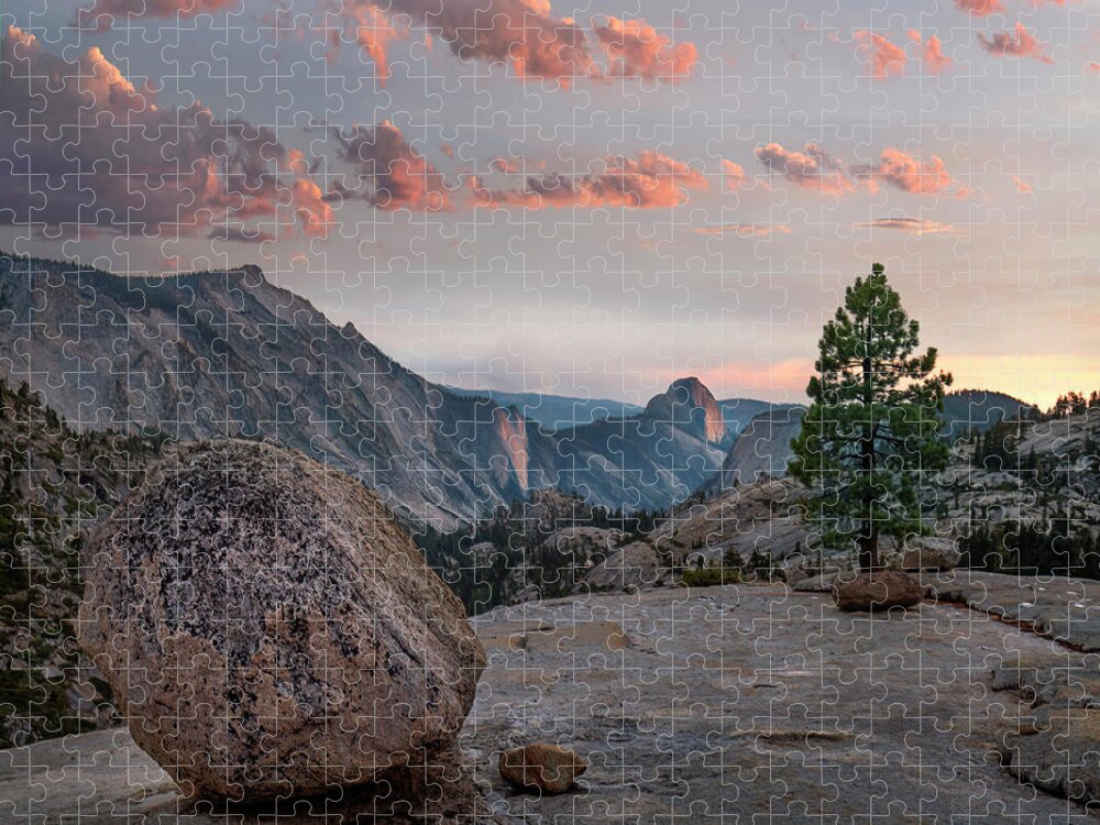 00574865 Jigsaw Puzzle featuring the photograph Sunset On Half Dome From Olmsted Pt, Sierra Nevada, Yosemite National Park, California by Tim Fitzharris