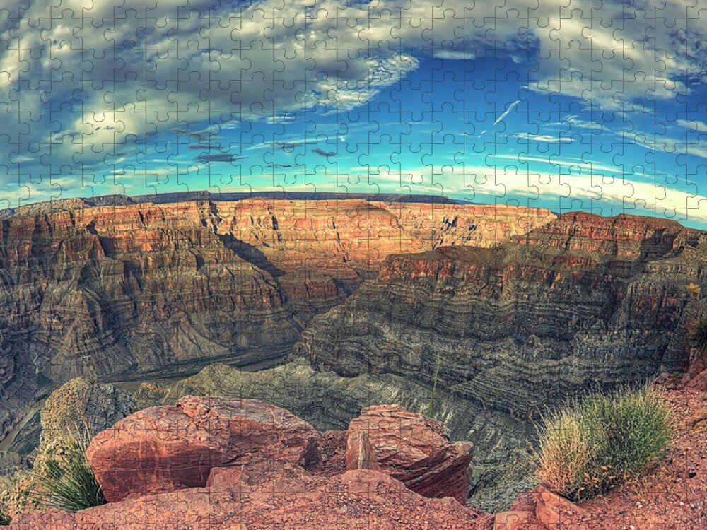 Scenics Jigsaw Puzzle featuring the photograph Sunset Over Grand Canyon by Pawel.gaul