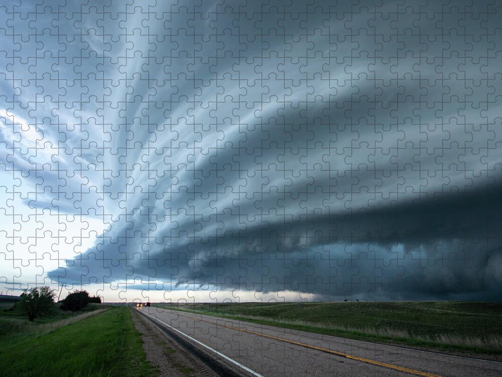 Storm Jigsaw Puzzle featuring the photograph Super Storm by Wesley Aston