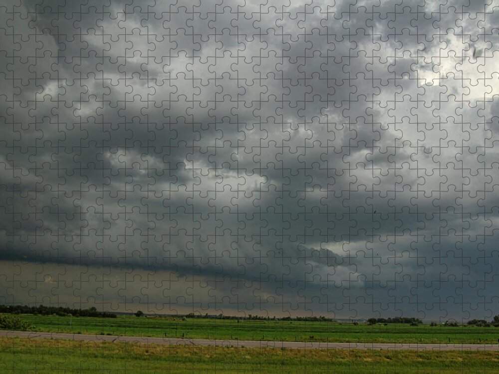 Nebraskasc Jigsaw Puzzle featuring the photograph Supercells in Nebraska 049 by NebraskaSC