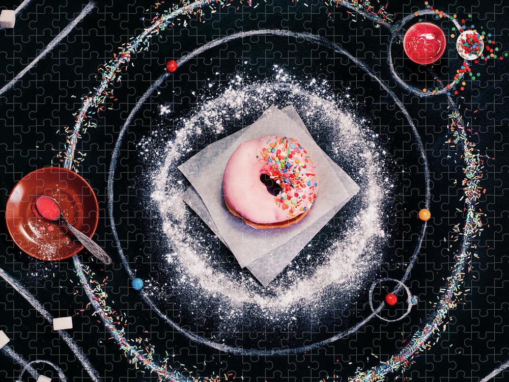 Breakfast Puzzle featuring the photograph Sweet Solar System by Dina Belenko