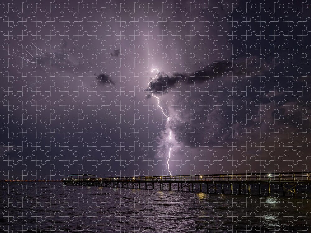 Clouds Jigsaw Puzzle featuring the photograph Tampa Bay Lightning by Joe Leone