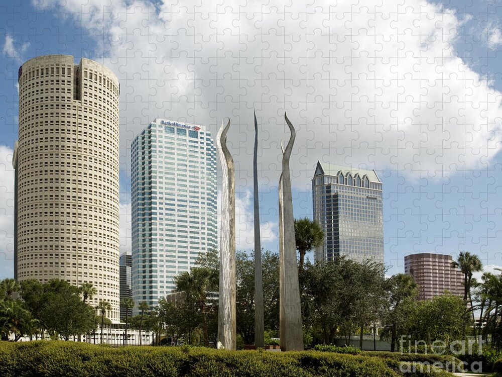 2007 Jigsaw Puzzle featuring the photograph Tampa Skyline, 2007 by Carol Highsmith