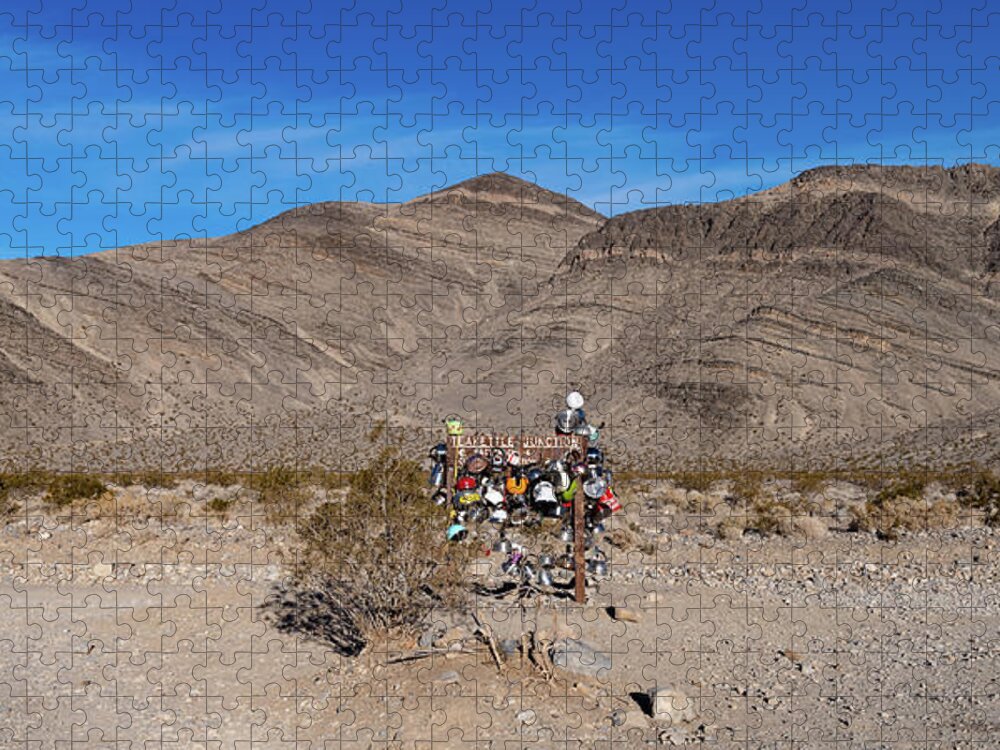 Crossroad Jigsaw Puzzle featuring the photograph Teakettle Junction I by William Dickman