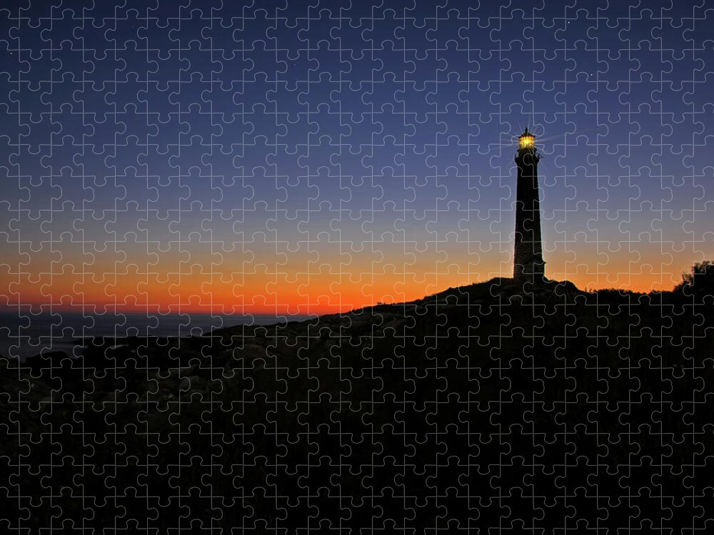Thacher Island Jigsaw Puzzle featuring the photograph Thacher Island Sunrise by Liz Mackney