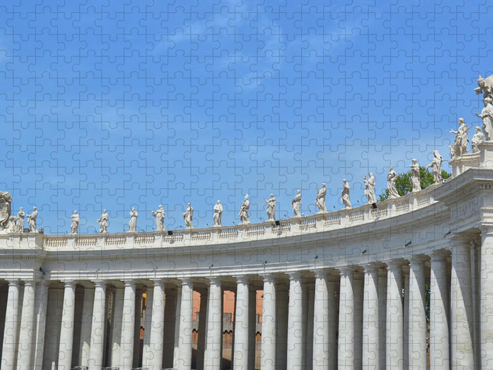 Alexandria Jigsaw Puzzle featuring the photograph The Colonnades by JAMART Photography