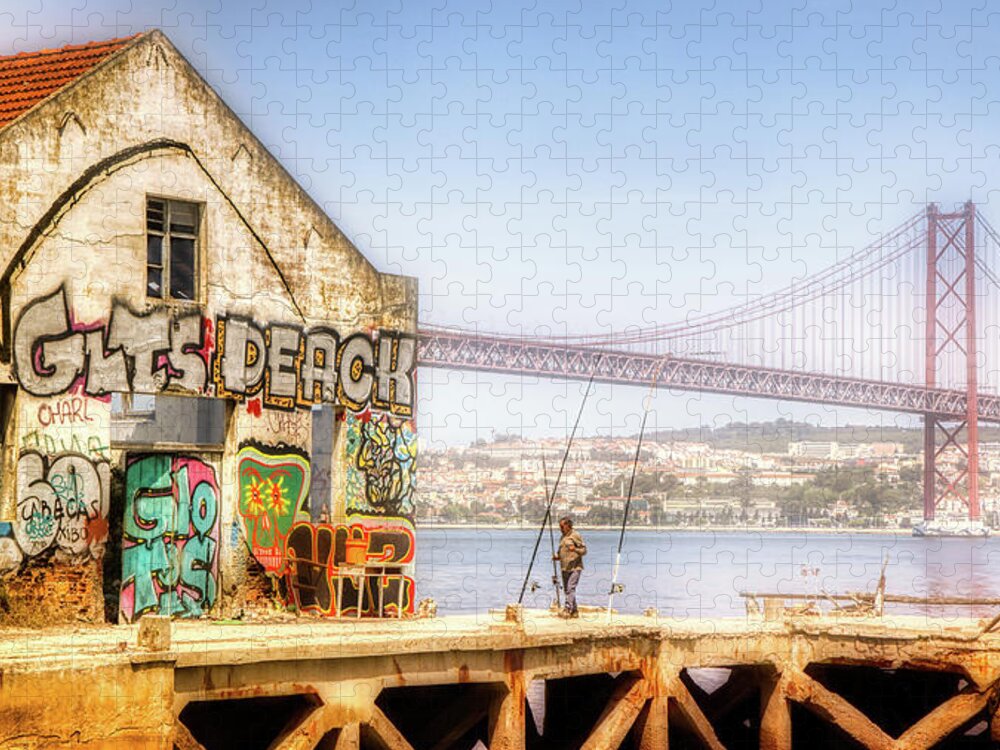The Fisherman Jigsaw Puzzle featuring the photograph The Fisherman house by Micah Offman