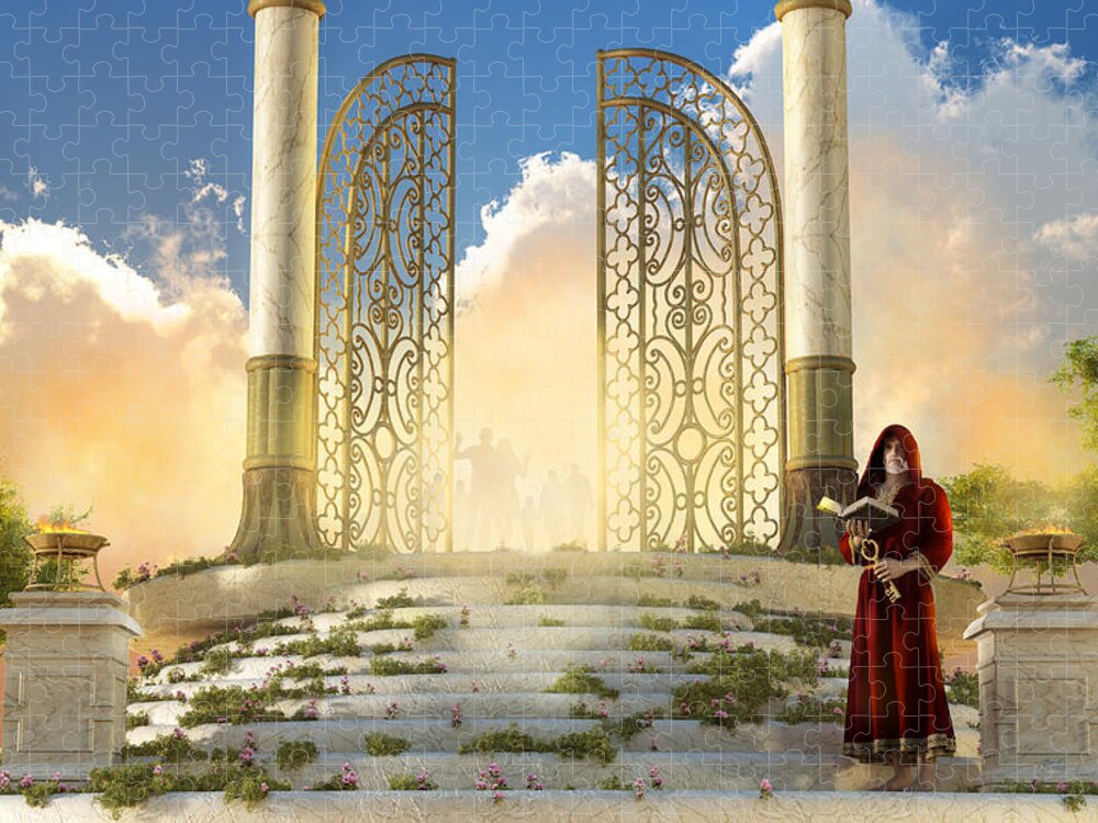 The Gates of Heaven Jigsaw Puzzle by Daniel Eskridge - Fine Art