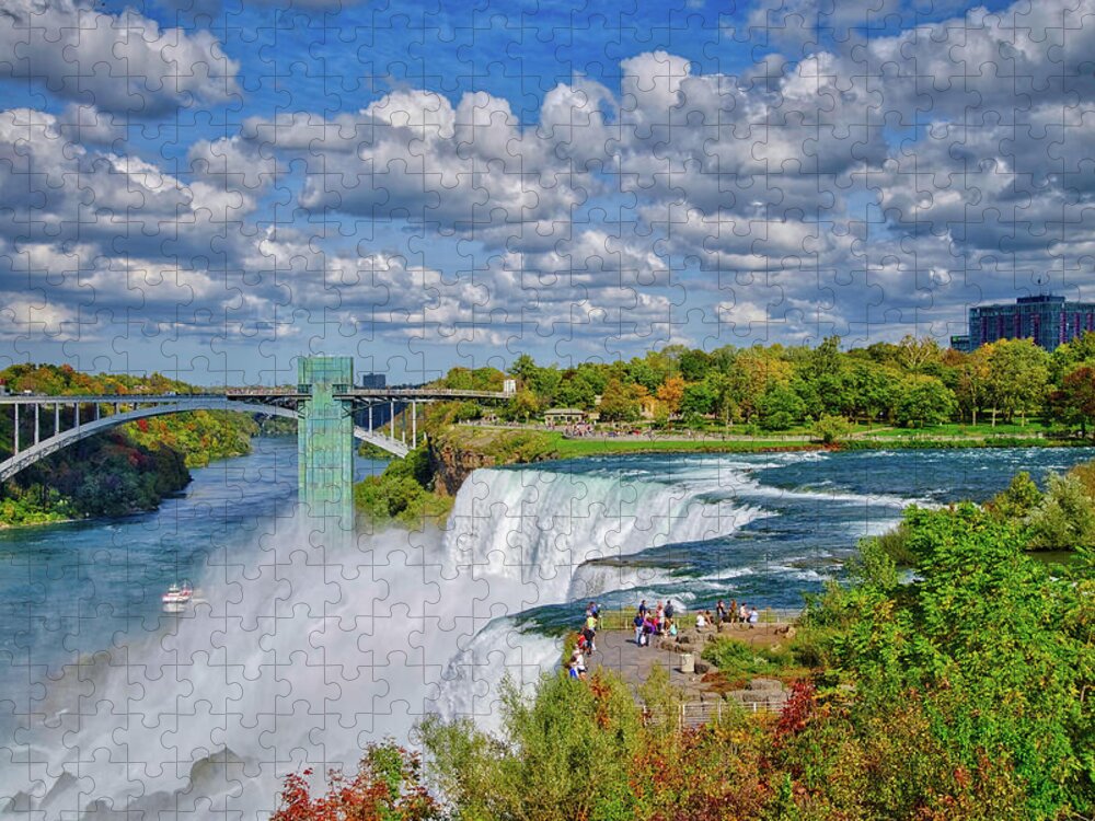 Niagara Falls Jigsaw Puzzle featuring the photograph The Incredible Beauty of Niagara Falls by Lynn Bauer