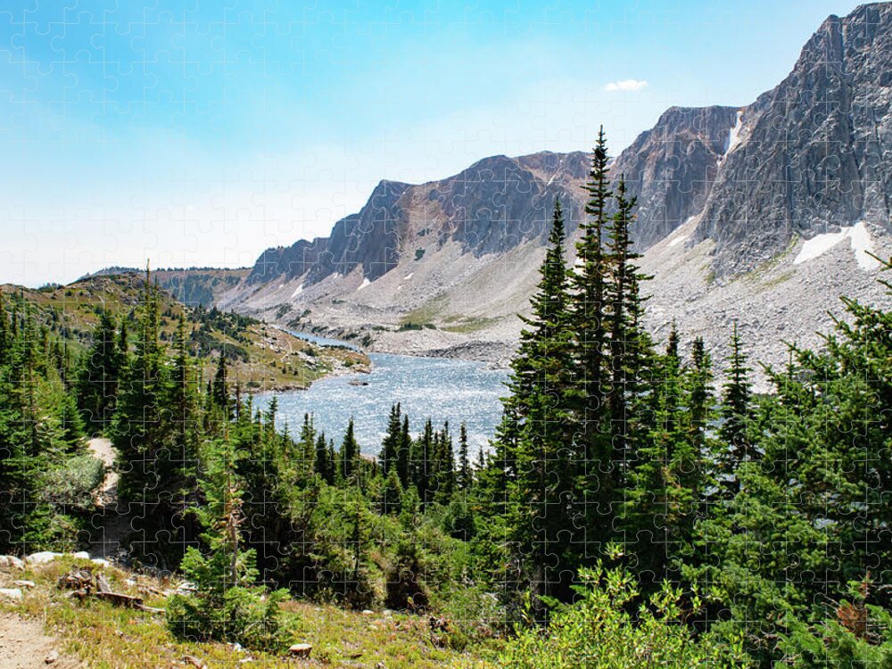 Mountain Jigsaw Puzzle featuring the photograph The Lakes of Medicine Bow Peak by Nicole Lloyd