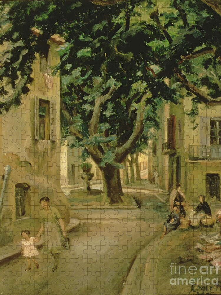 Germany Jigsaw Puzzle featuring the painting The Place D'aumole by Roger Eliot Fry