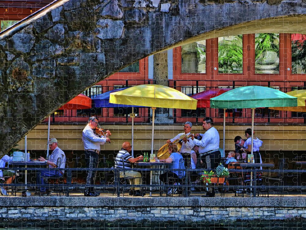 River Jigsaw Puzzle featuring the photograph The River Walk # 16 - San Antonio by Allen Beatty