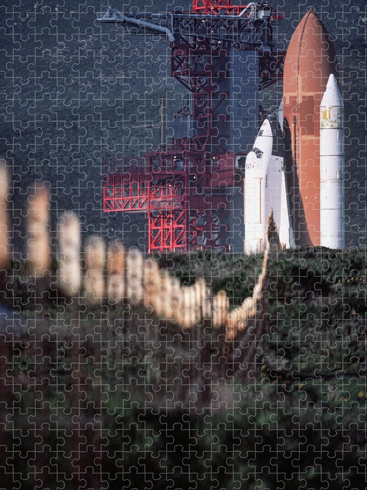 Space Shuttle Jigsaw Puzzle featuring the photograph The Space Shuttle Enterprise by Jim Pearson
