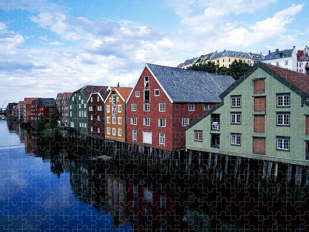 Tranquility Jigsaw Puzzle featuring the photograph The Whaves, Trondheim, Norway by Brand X Pictures