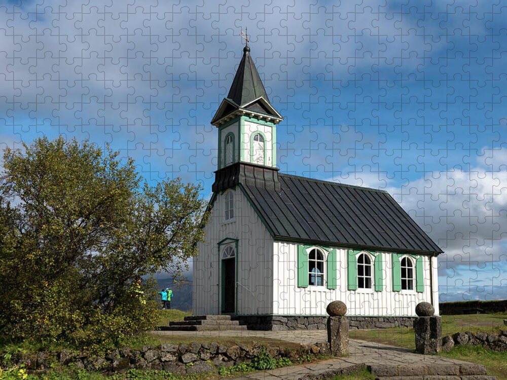 Thingvellir Jigsaw Puzzle featuring the photograph Thingvellir church by RicardMN Photography