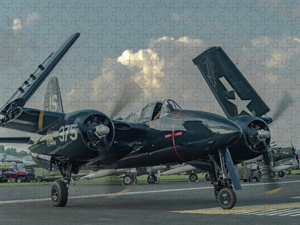 Plane Jigsaw Puzzle featuring the photograph Tigercat by Laura Hedien