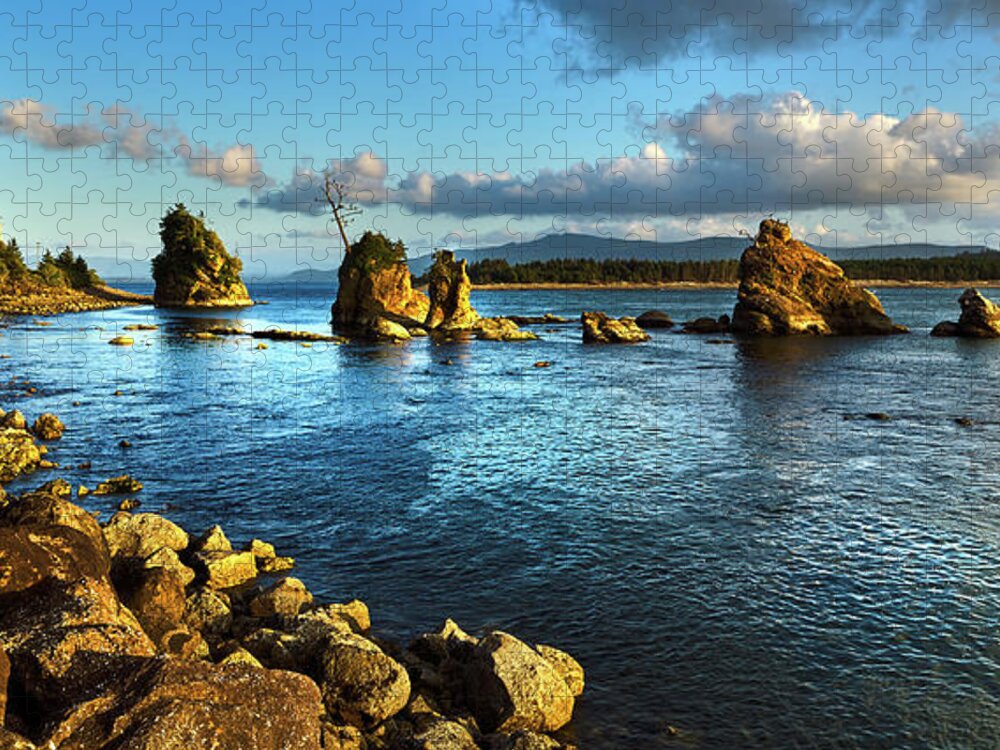 Oregon Jigsaw Puzzle featuring the photograph Tillamook Bay Oregon, USA by TL Mair