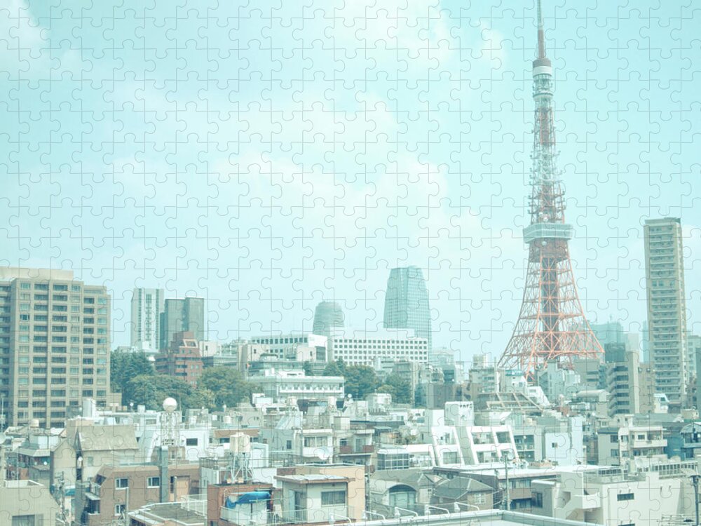 Tokyo Tower Jigsaw Puzzle featuring the photograph Tokyo Tower by Shigeto Sugita