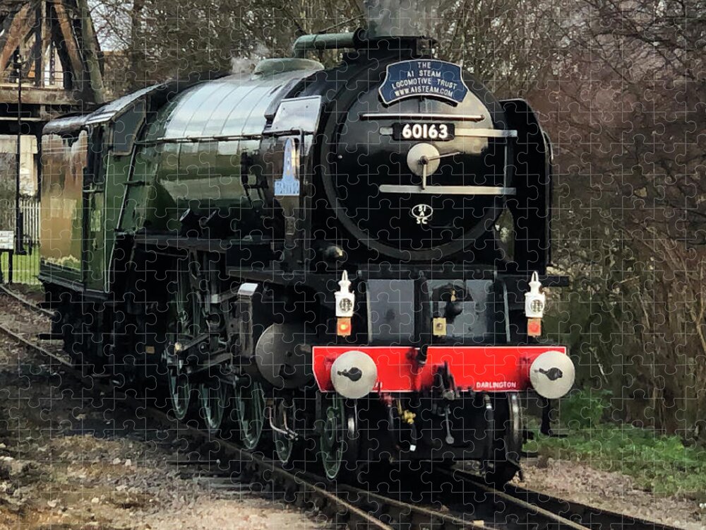 British Jigsaw Puzzle featuring the photograph Tornado A1 Pacific Steam Locomotive by Gordon James