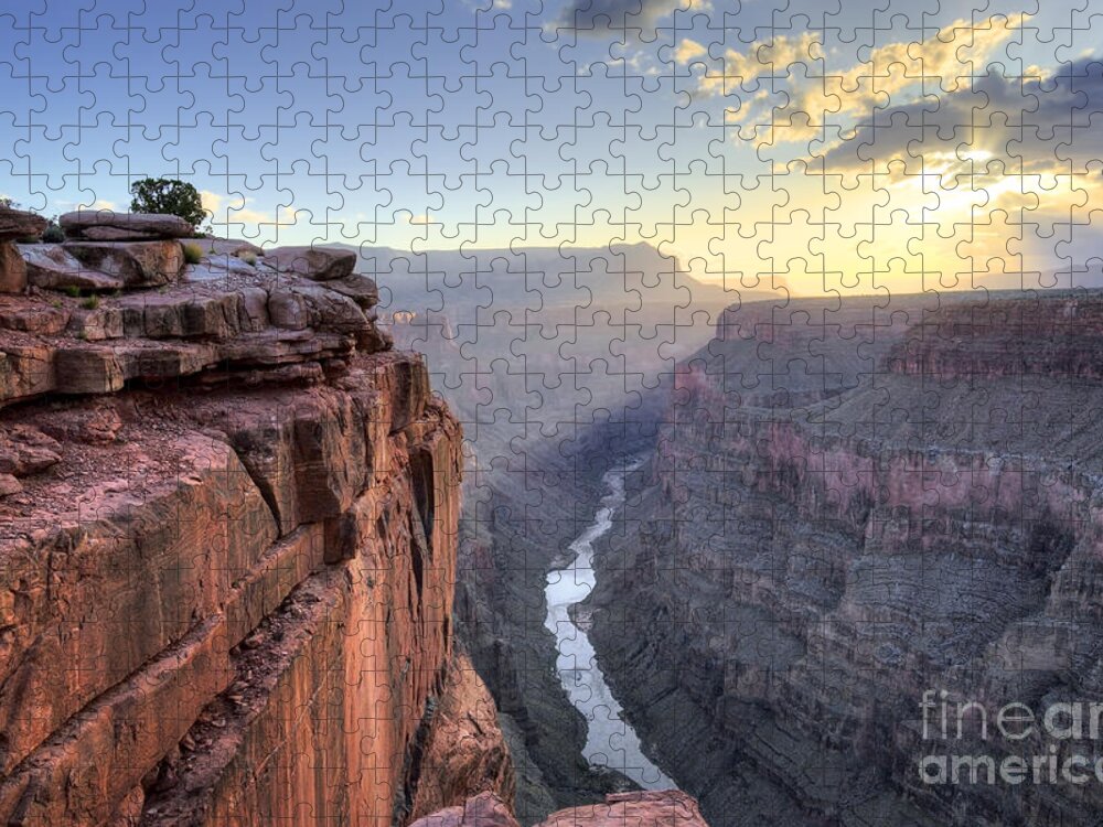 Southwest Jigsaw Puzzle featuring the photograph Toroweap Overlook On The North Rim by Kojihirano