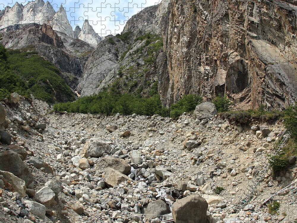 Tranquility Jigsaw Puzzle featuring the photograph Torres Del Paine by Stuart Gray