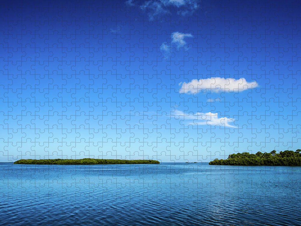 Clouds Jigsaw Puzzle featuring the photograph Touch of Green by Joe Leone