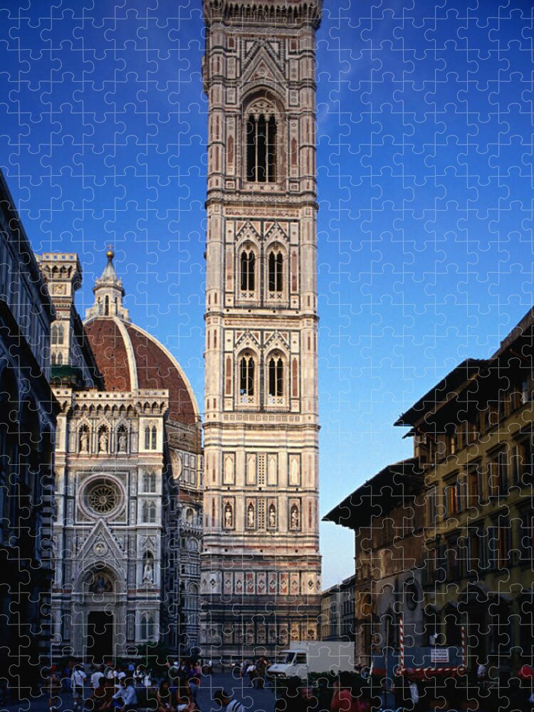 Campanile Jigsaw Puzzle featuring the photograph Tower Of Baptistry by Lonely Planet