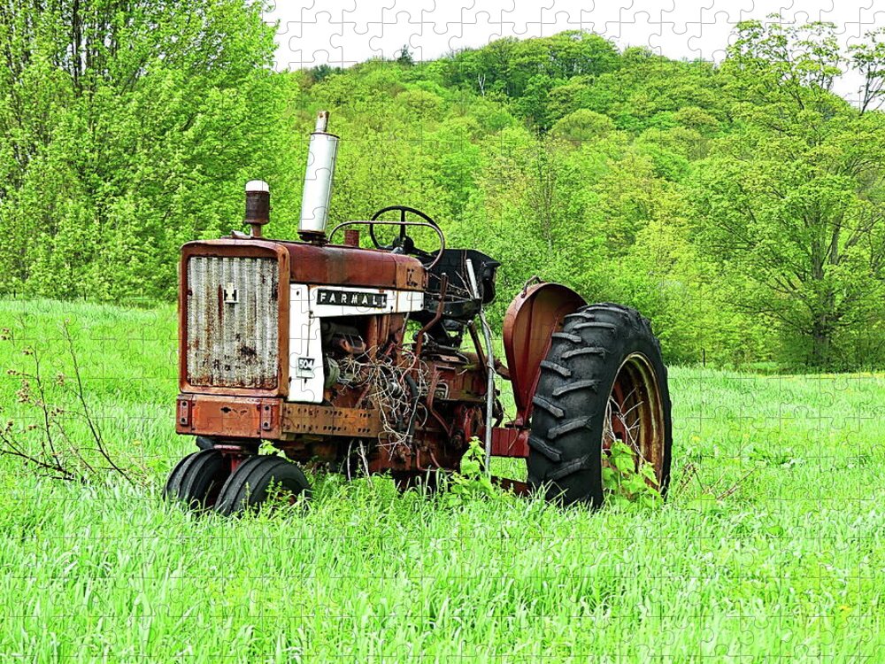 Tractor Jigsaw Puzzle featuring the photograph Tractor Farmall 504 by Lyuba Filatova