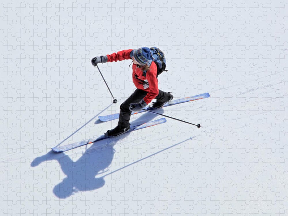 Ski Pole Jigsaw Puzzle featuring the photograph Treetop Aerial View Of Cross Country by Johnathan A. Esper, Wildernesscapes Photography