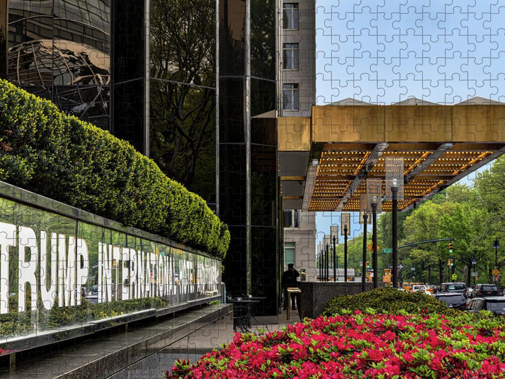 Trump Jigsaw Puzzle featuring the photograph Trump International Hotel by Susan Candelario