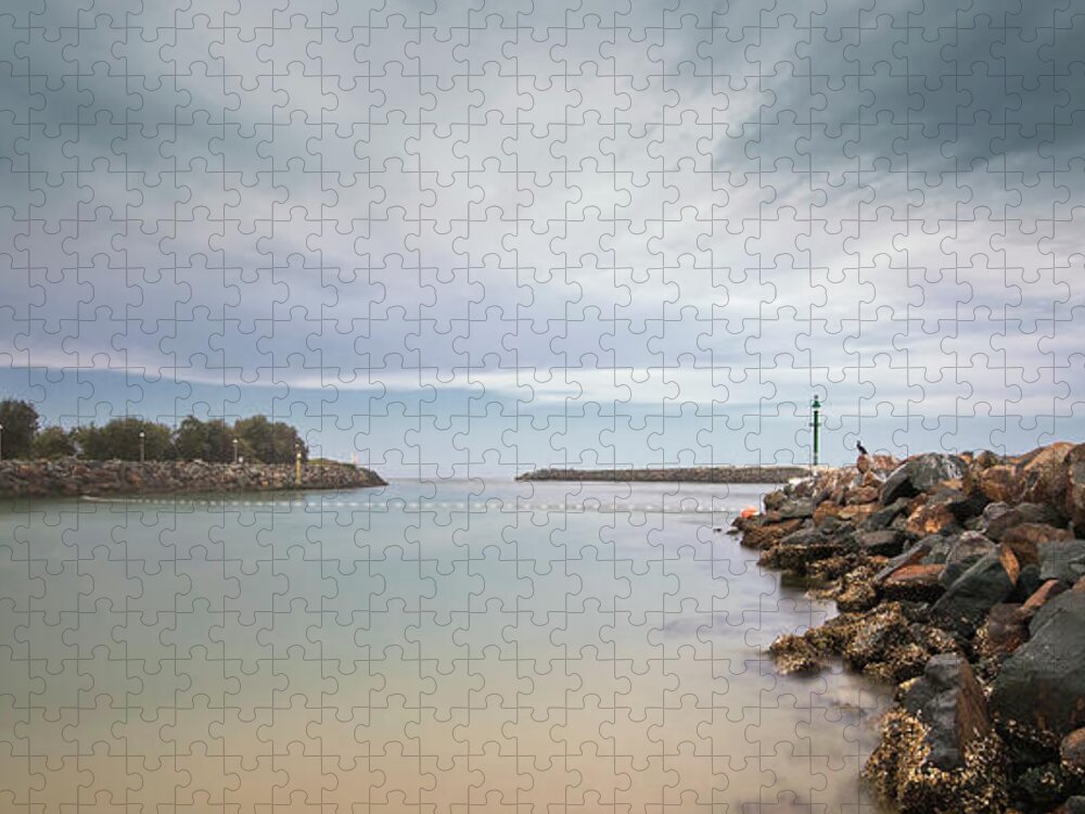 Tuncurry Rock Pool Jigsaw Puzzle featuring the digital art Tuncurry rock pool 372 by Kevin Chippindall