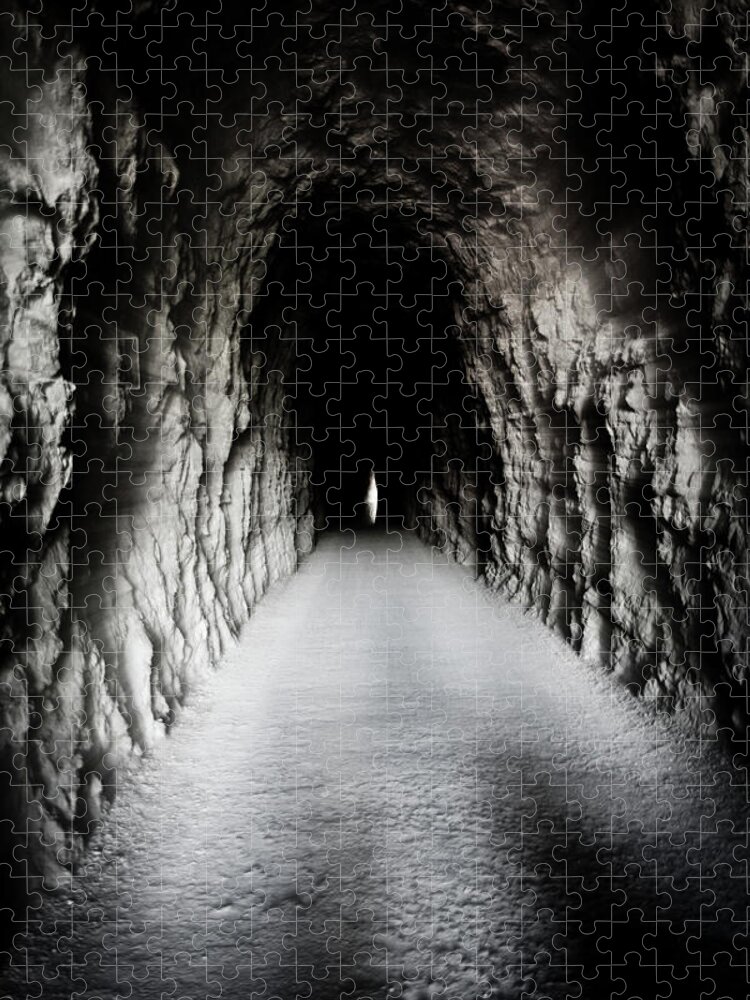 Spooky Jigsaw Puzzle featuring the photograph Tunel Lumbier by Vicente Guerrero Gimeno