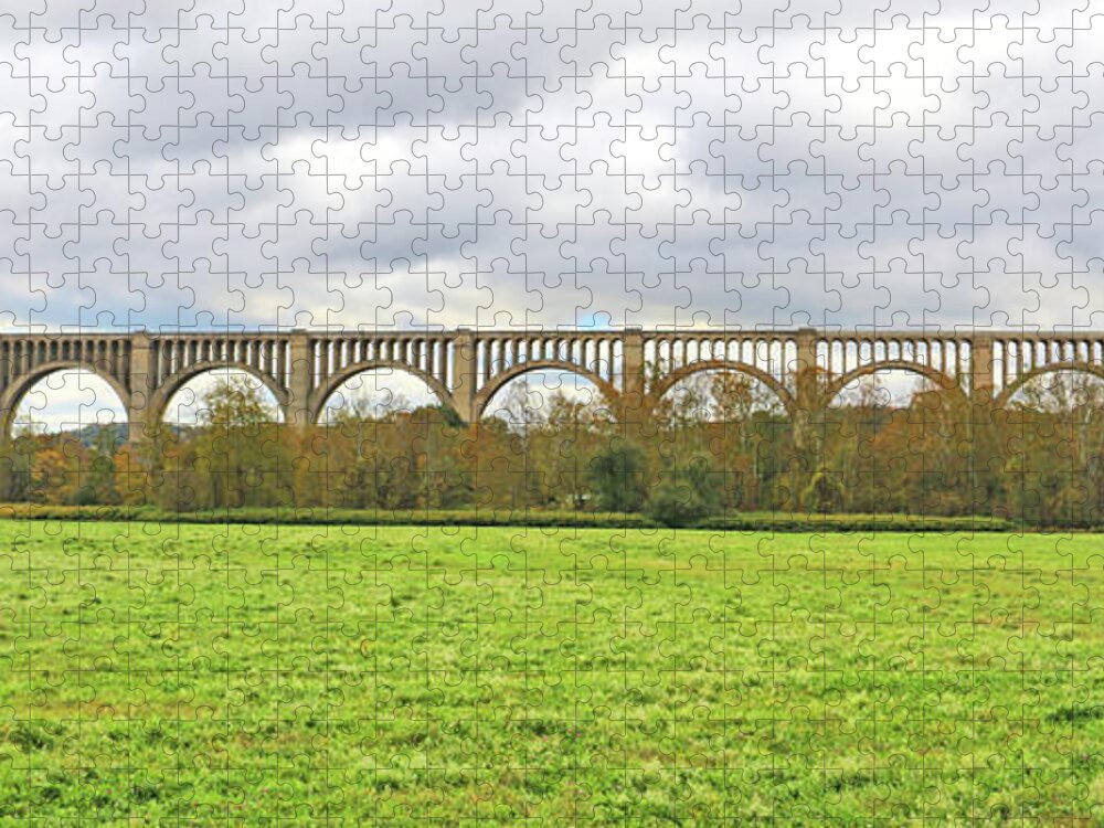 Tunkhannock Jigsaw Puzzle featuring the photograph Tunkhannock Viaduct 2760 by Jack Schultz