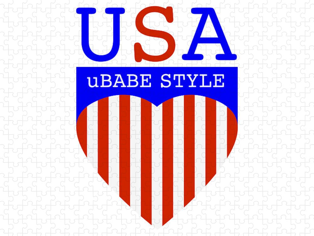 Ubabe Style America Jigsaw Puzzle featuring the digital art Ubabe Style America by Ubabe Style