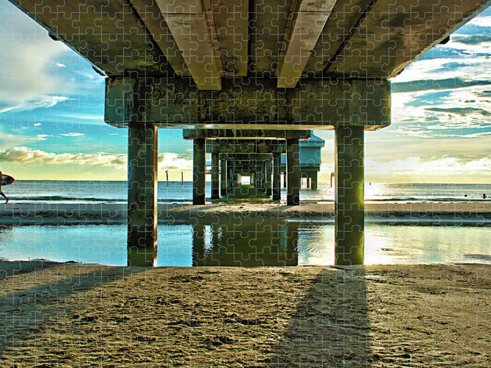 Architechture Jigsaw Puzzle featuring the photograph Under Pier 60 by Joe Leone