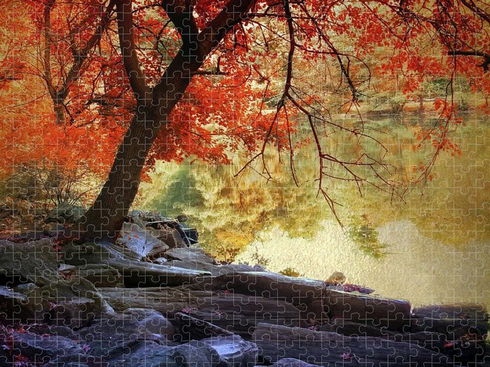 Autumn Jigsaw Puzzle featuring the photograph Under the Maple by Jessica Jenney