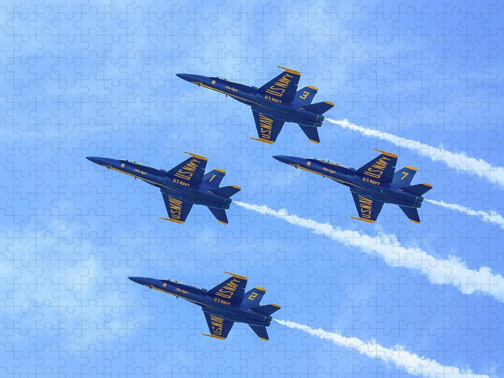 United States Navy Blue Angels Jigsaw Puzzle featuring the photograph United States Navy Blue Angels by Dale Kincaid
