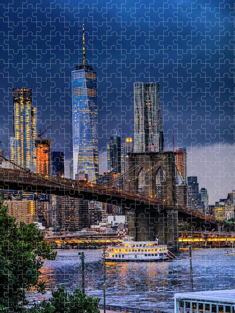 Jigsaw puzzle  River in city #25 