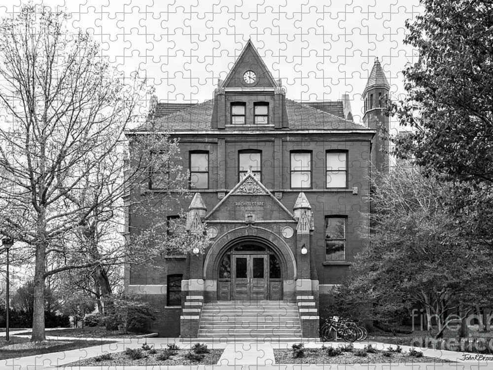 University Of Nebraska Jigsaw Puzzle featuring the photograph University of Nebraska Architecture Hall by University Icons